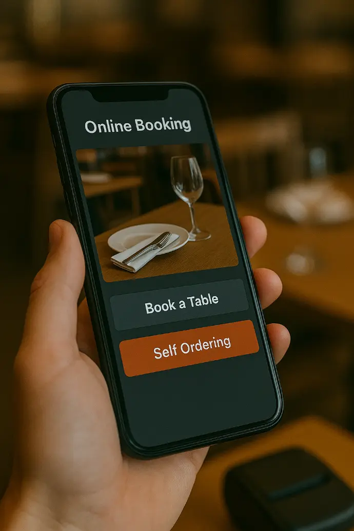 Online Booking, Mobile Ordering, Self Ordering Online Booking, Mobile Ordering and Self Ordering Software for Restaurants