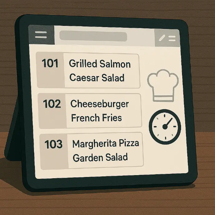 Full Kitchen and Order Preparation Management Restaurant Software with Kitchen Order Management